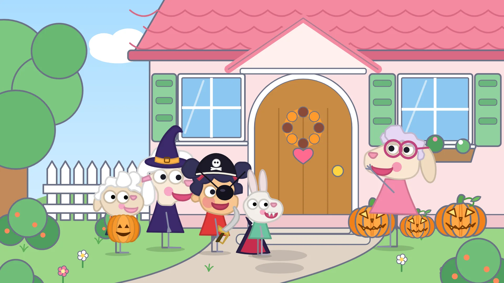 Dessin animé Halloween pour enfants : Des bonbons ou un sort !