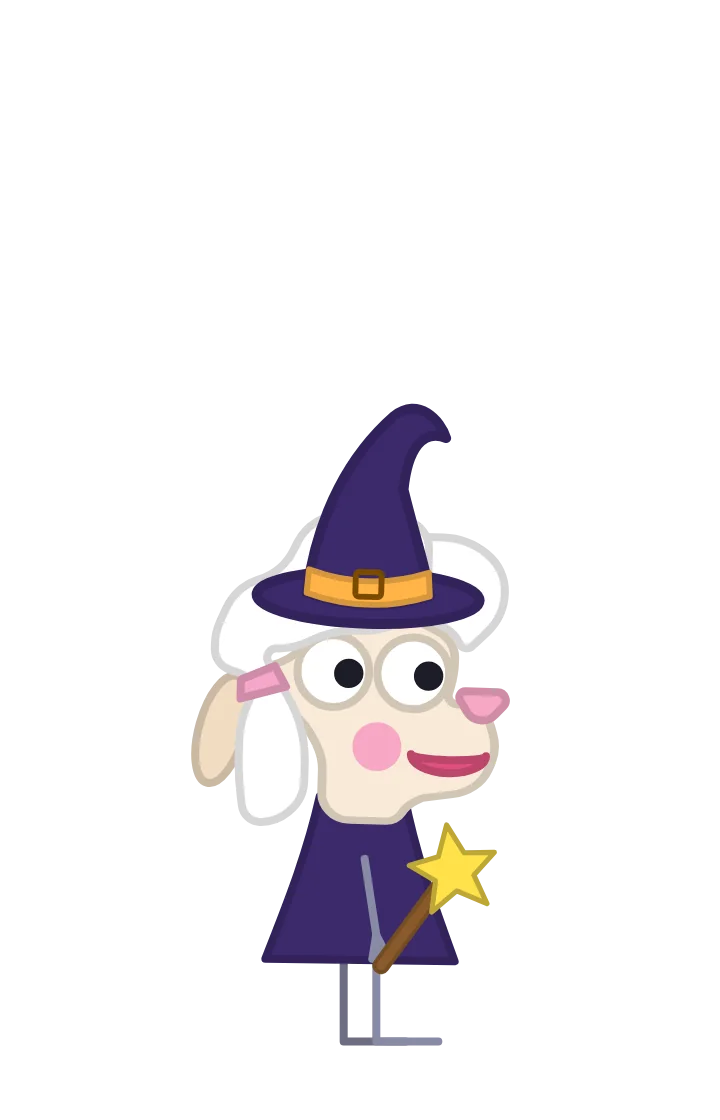 Mouna, personnage du dessin animé Famille Moumoutte